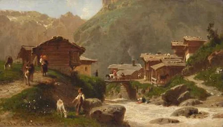 KARL GIRARDET — Bergdorf. — Koller Auktionen