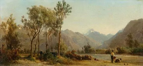 KARL GIRARDET — Flusslandschaft. — Koller Auktionen