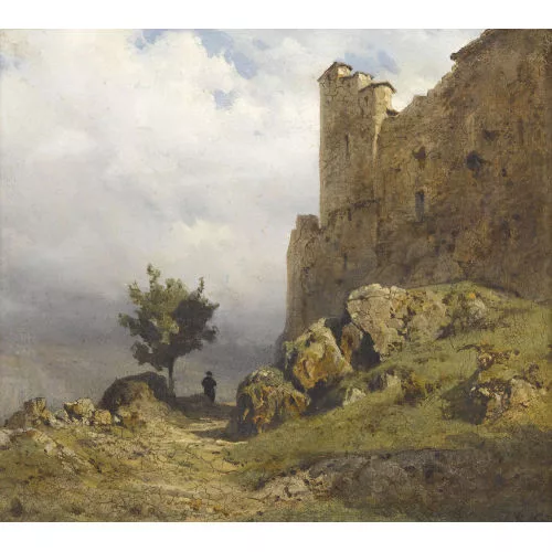 Karl Girardet — Burgruine im Sommer.