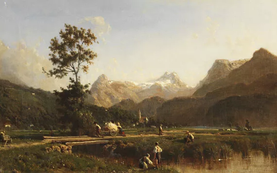 Karl Girardet — Schweizer Alpenlandschaft