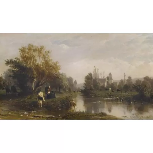 "Vue prise à Garenne (Eure)"