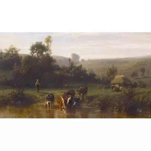 "Vaches à l′Abreuvoir"