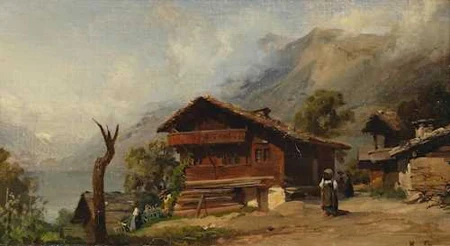 KARL GIRARDET — Paysage de Brienz. — Koller Auktionen