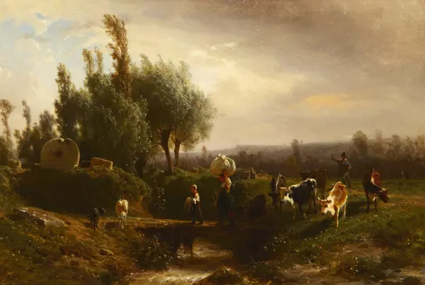 Landschaft mit Figurenstaffage