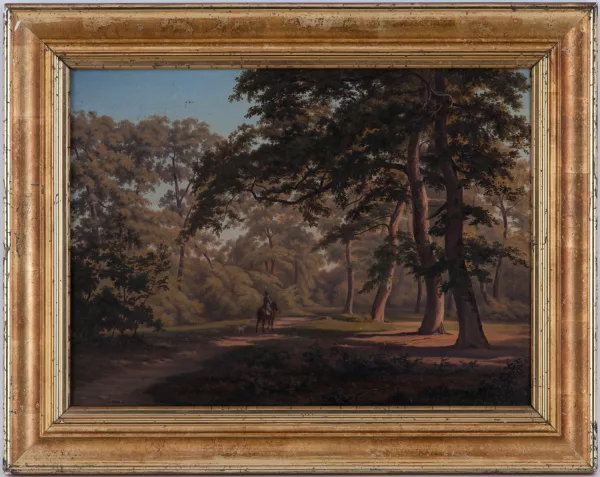Karl Gustav Salomon von Bonstetten — Promenade à cheval, sous-bois