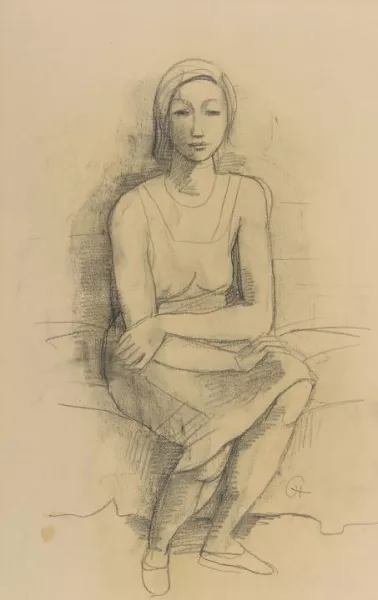 Karl Hofer — Sitzende
