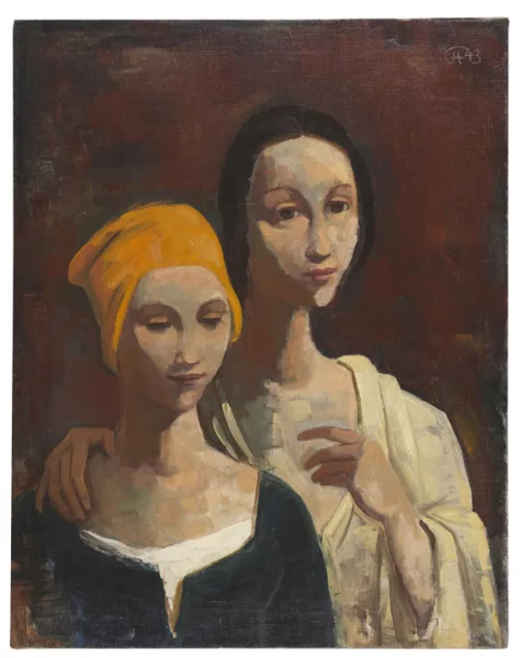 Karl Hofer — Porträt von zwei jungen Frauen