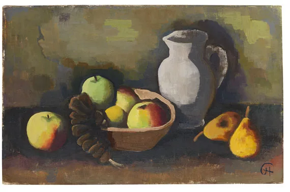 Karl Hofer — Stillleben mit Krug und Früchten in Schale