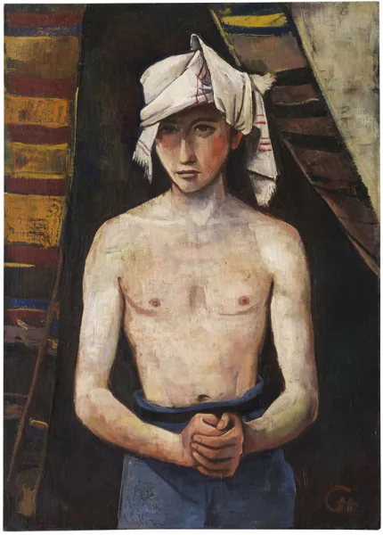 Karl Hofer — Jüngling mit Kopftuch