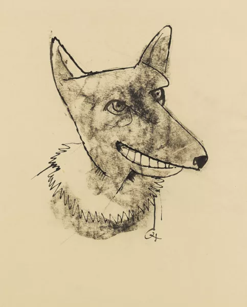 Karl Hofer — Hundekopf