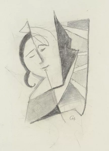 Karl Hofer — Gesicht, schlafend