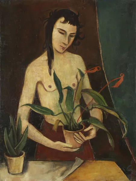 Karl Hofer — Frau mit Pflanzen