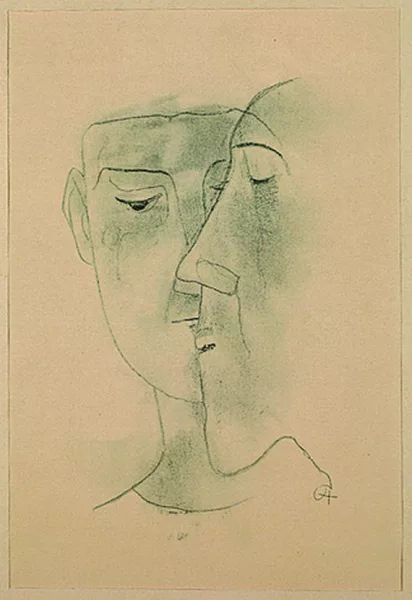 Karl Hofer — Zwei Köpfe