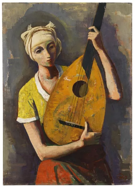 Karl Hofer — Mädchen mit Laute
