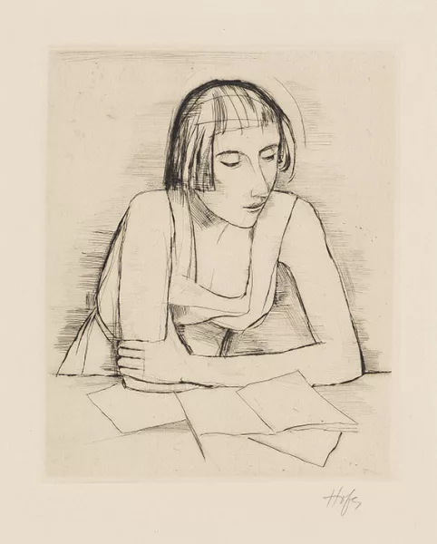 Karl Hofer — Beim Lesen