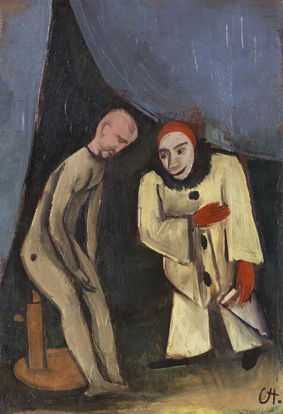 Karl Hofer — Clown und Puppe