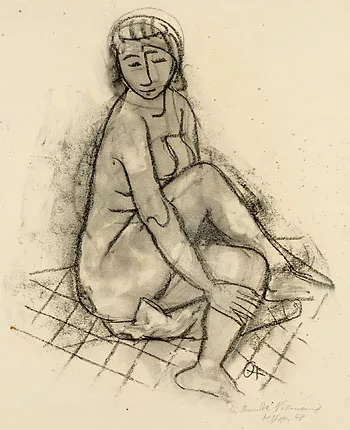 Karl Hofer — Sitzender weiblicher Akt
