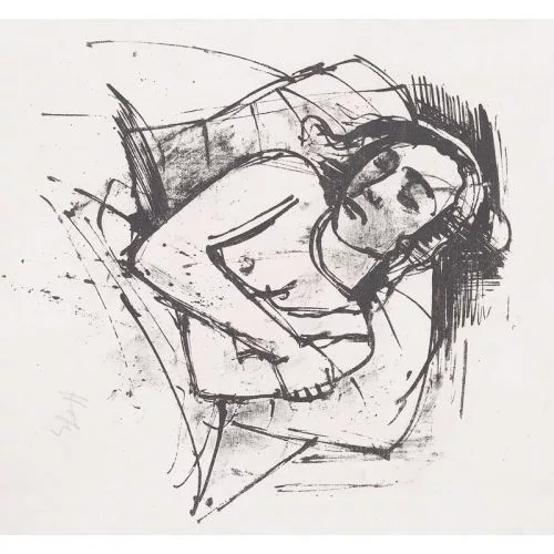 Karl Hofer — "Schlafende".