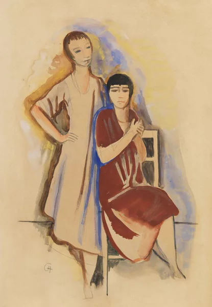 Karl Hofer — Zwei Mädchen