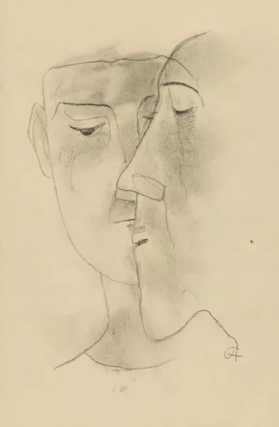 Karl Hofer — Zwei Köpfe