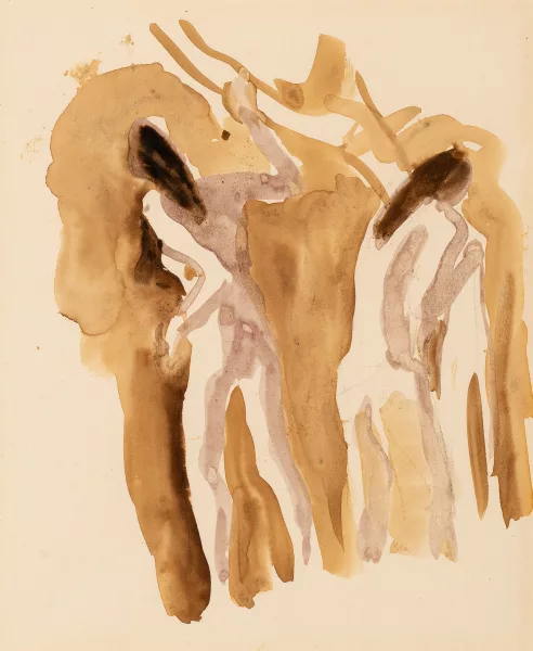Karl Hofer — Zwei badende Inderinnen. 1913