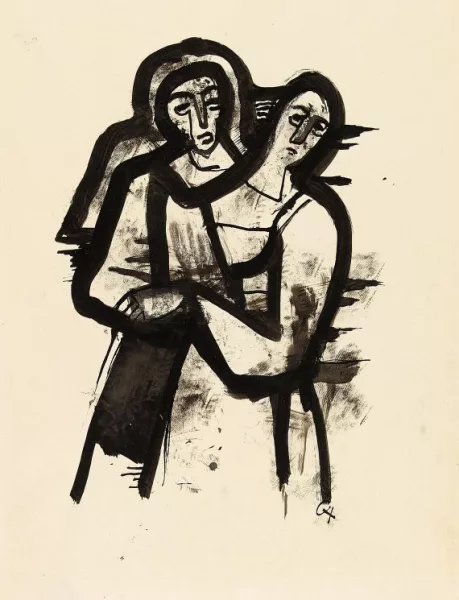 Karl Hofer — Liebespaar
