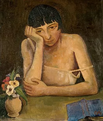 Karl Hofer — Sinnende junge Frau