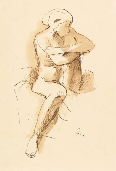 Karl Hofer — Sitzende