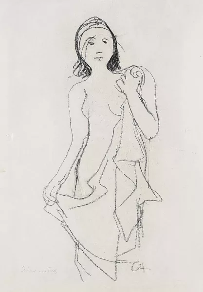 Karl Hofer — Stehende mit Tuch