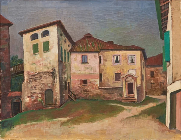 Karl Hofer — Häuser in Carona (Blick aus der Villa von Meret Oppenheim)