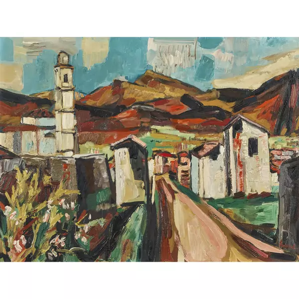 Tessiner Dorf mit Kirche