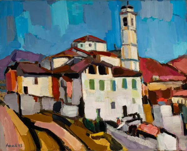 Tessiner Dorf mit Kirche