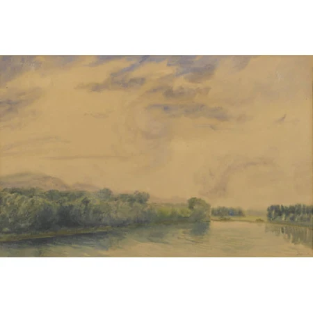 Waldlandschaft mit See
