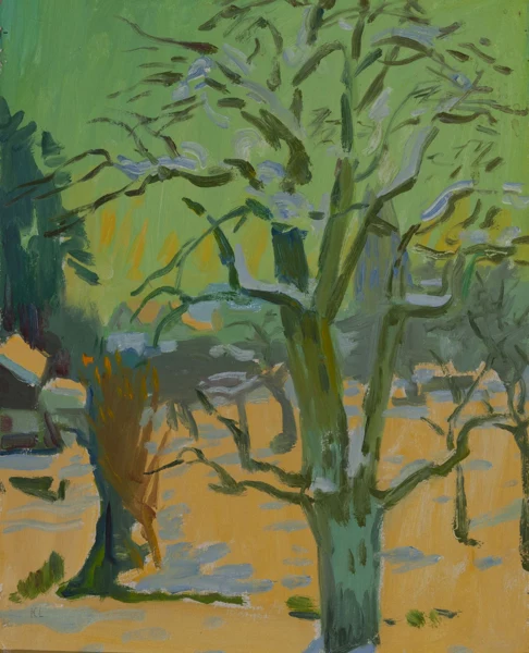 Karl Landolt — Der Birnbaum in der Februarsonne, 1982