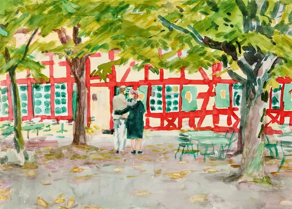 «Oberer Mönchhof, Kilchberg (Garten)» – Karl Landolt