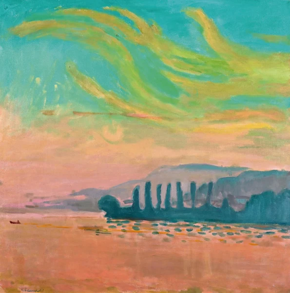 Karl Landolt — Am Abend bei Feldbach, 1969