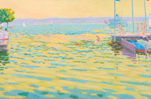 Karl Landolt — Badende am Zürichsee, 1989