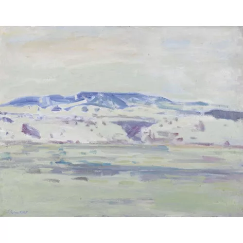 Karl Landolt — "Winter über dem See".