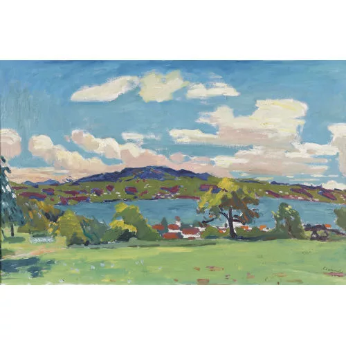Karl Landolt — Sommerliche Ansicht des Zürichsees.