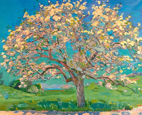 Karl Landolt — Usterapfelbaum im Blust, 1971-1975
