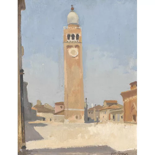 Karl Moor — Spanische Landschaft mit maurischem Minarett.