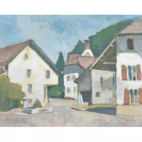 Karl Moor — Sommerliche Dorfansicht.