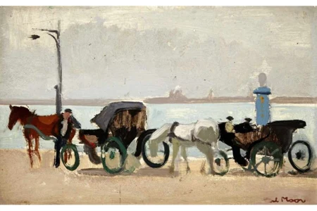 Kutschen am Lido in Venedig