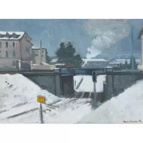 Winterliche Stadtpartie