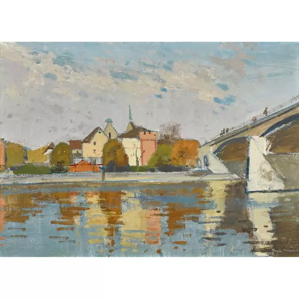 Flusspartie mit Brücke