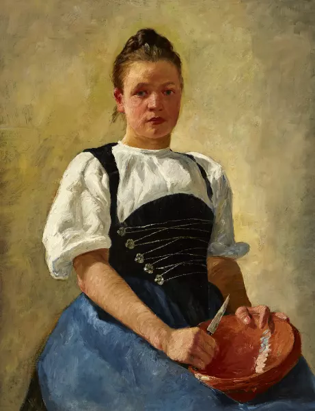 Die Apfelschälerin