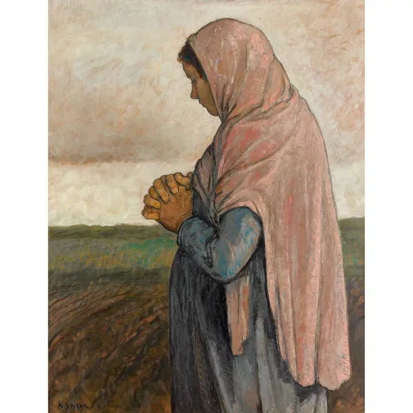 Karl Schenk — Betende Frau auf dem Feld.