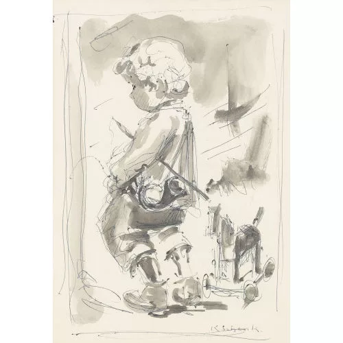 Karl Schenk — Pinkelnder Knabe.