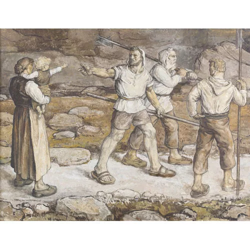 Karl Schenk — Abschied der drei Eidgenossen.