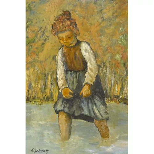 Karl Schenk — Junges Mädchen im Wasser.